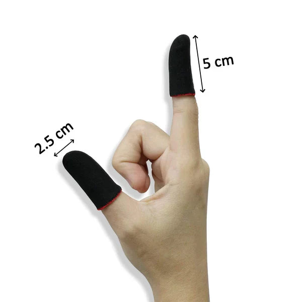 Gaming Finger Sleeves – Pack of 10 | Sweat-Proof & Anti-Slip Touch Sensitivity