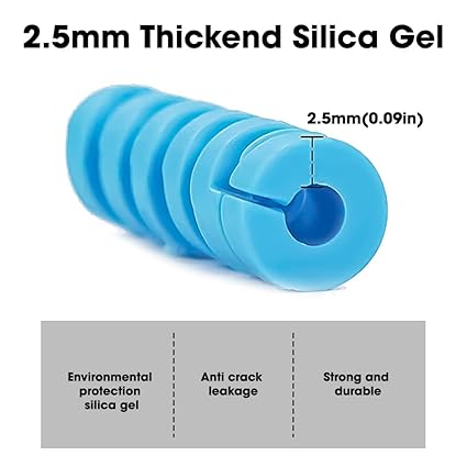 Cable Protector Pack of 25 – Flexible Spiral Wire Guard for Charger & USB Cables