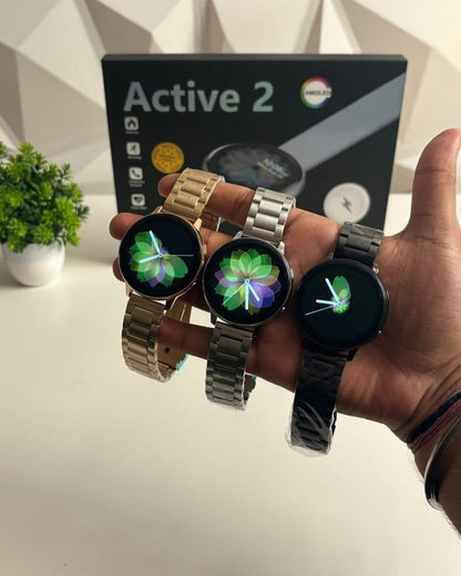 Active 2 Combo 7-in-1 Smart Watch (Premium Quality) – Featuring Stunning AMOLED Display🔥
