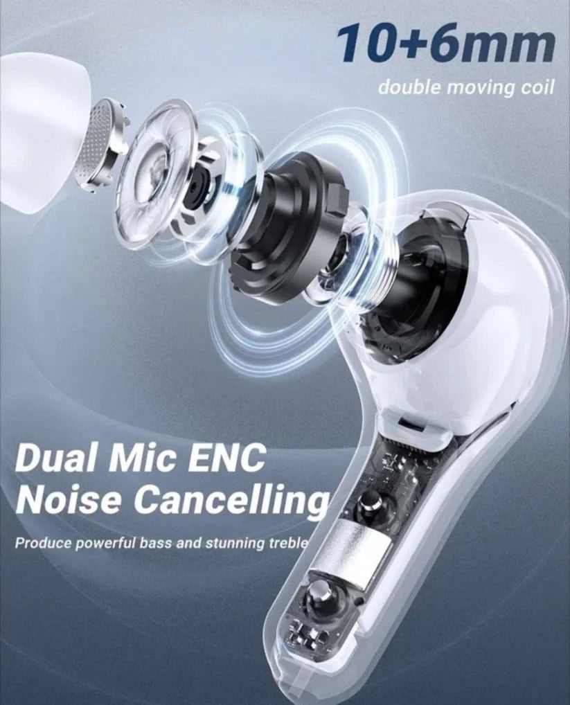 Ultrapods Pro TWS Bluetooth 5.3 Earbuds | Noise Reduction & Long Battery